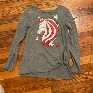 Girls Long Sleeve & ties to the side.